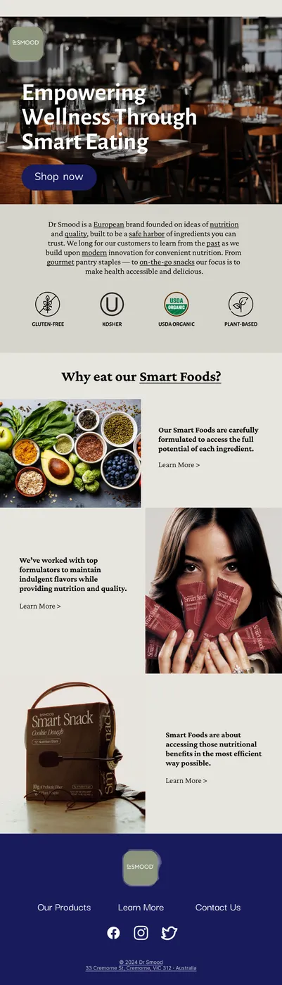 Dr Smood email design